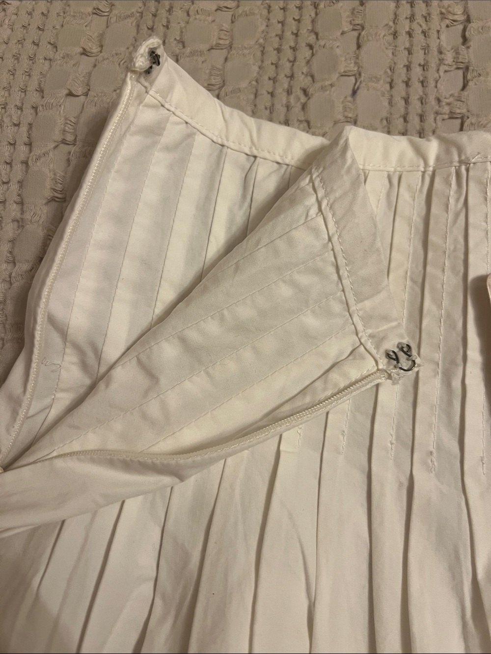 Free People Peyton Pleated Pintuck Cotton Poplin Skirt - Picture 6 of 12